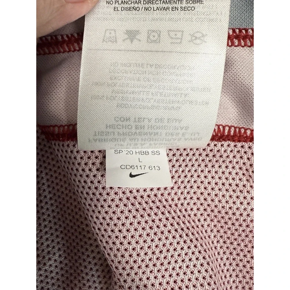Nike Dry US Short Sleeve Challenger 20 Jersey Men's L Maroon Red Black AC CD6117